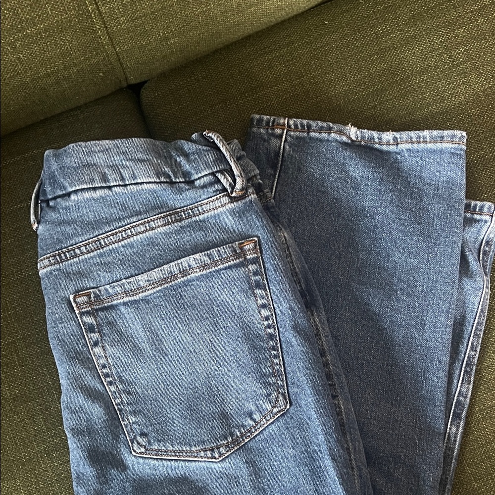 Good American Blue High-Rise Jeans size 12/31 - Picture 3 of 4